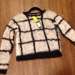 Black and white sweater